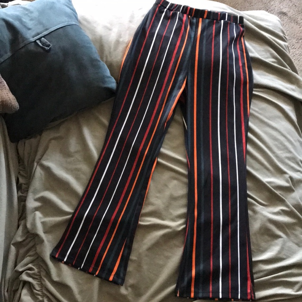 Striped Flare Pants